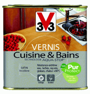 Découvrez la gamme vernis Cuisine &#038; Bains V33 : écologique, résistante et décorative