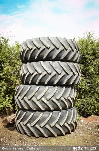 Que ce soit des pneus agricoles, des pneus de voitures ou de remorques, etc. : tous les pneumatiques se recyclent.